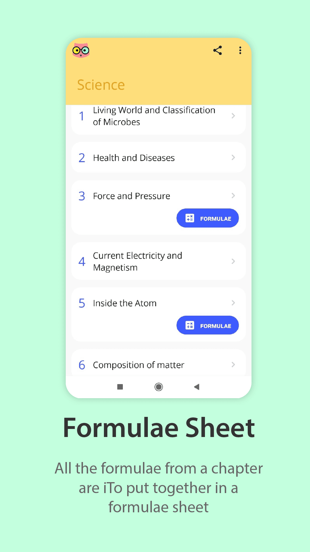 Formula Sheets
